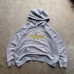 Vintage Faded Carhartt Heavyweight Hoodie Size XXL